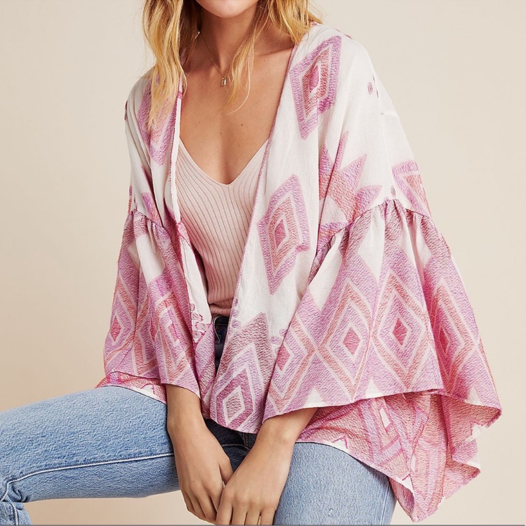 Anthropologie Jacinda Cropped Open Cardigan | One Size Nwt